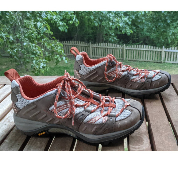 Merrell Siren Sport Brown Orange Trail Hiking Shoes J16156 Women's Size 7 - Picture 2 of 10